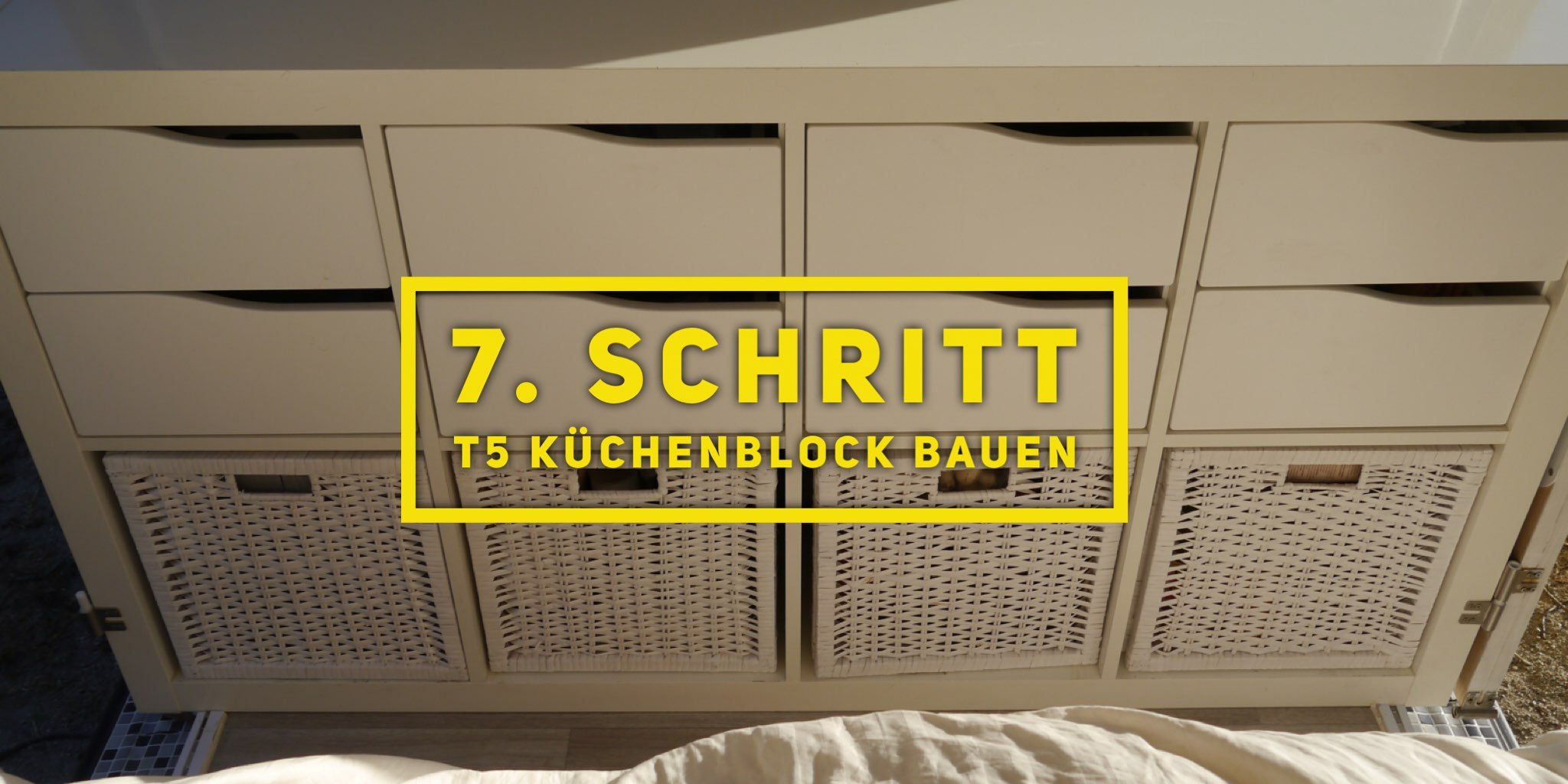 VW T5 Camper Ausbau 7. Schritt T5 Küchenblock bauen